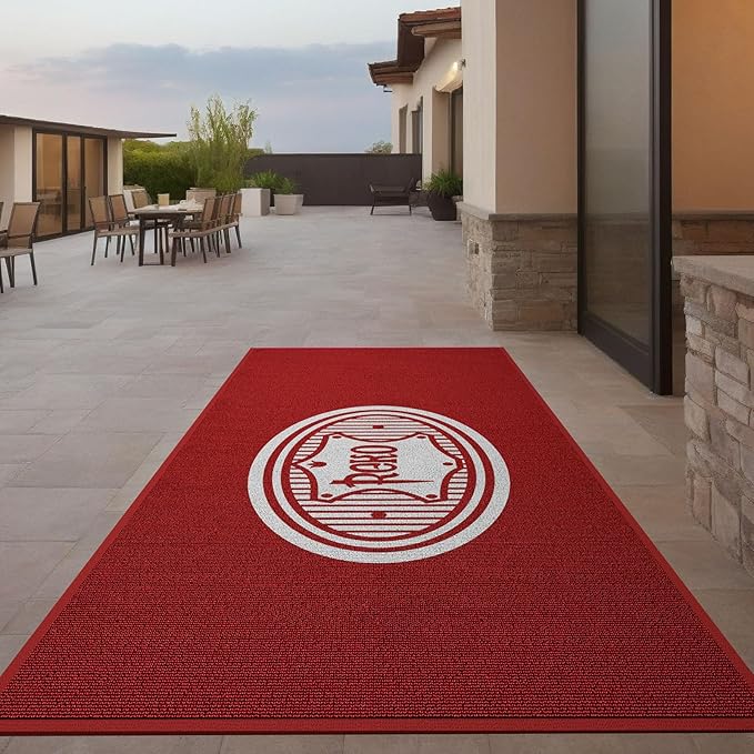 Custom Commercial Grade Carpet with Any Logo Floor Entryway Area Rug Welcome Door Mat for Business Home Indoor/Outdoor Non Slip Washable Durable
