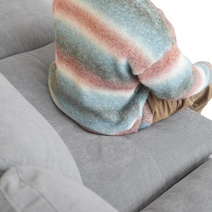 WJShome Modern Middle Module Couch for Living Room, Cushion Covers Removable, Minimalist Comfy Breathable Sofa,Gray