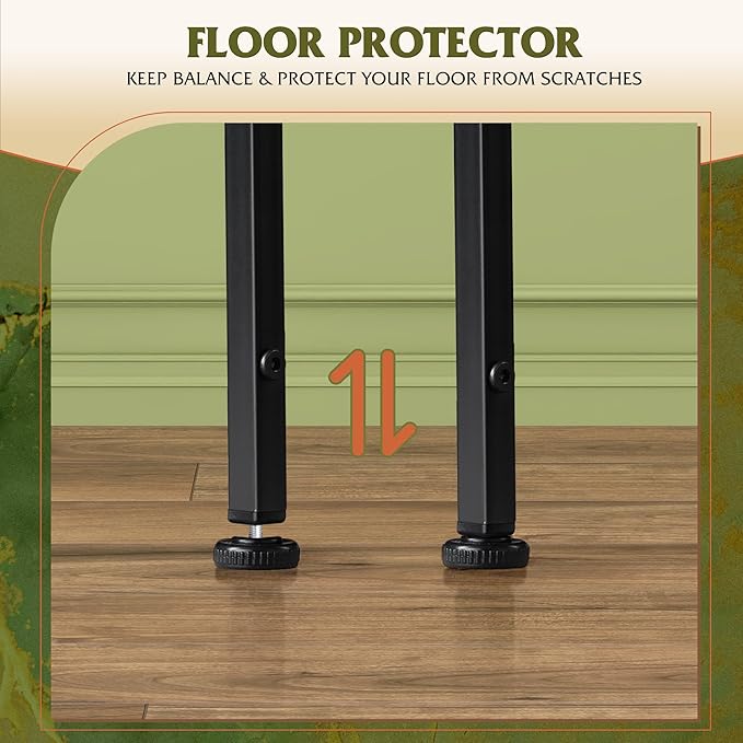 WLIVE Tall Dresser for Bedroom, 6 Drawer Dressers & Chests of Drawers, Fabric Dresser for Closet, Night Stand with Metal Frame, Storage Tower with Fabric Bins, Wood Top, Rustic Brown Wood Grain Print