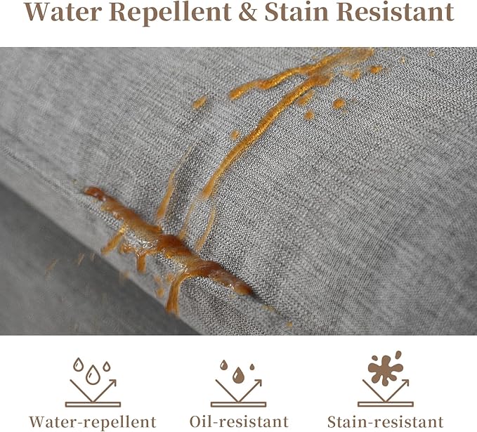 Cloud Sectional Sofa for Living Room,High Backrest Down Filled Spill & Stain-Resistant Couch,5 Seater Oversized Modular V-Shaped Couches,Detachable Couch Cushion Covers,Dark Grey