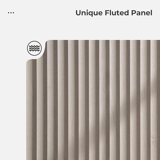 SICOTAS Buffet Cabinet with Storage Sideboard Accent Modern Credenza with Doors & Shelves Fluted 103.8" Tall Media Console Mid Century Coffee Bar Table for Living Room Kitchen Dining Room Hallway