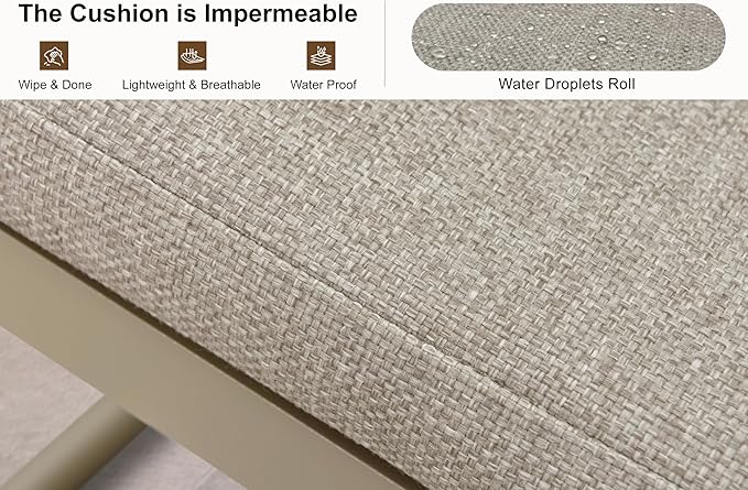 PURPLE LEAF 11 Pieces Outdoor Patio Dining Set Modern Large Weather-Resistant Table and Aluminum Chairs Cushions and Pillows Included for Family Dinners Indoor Decor Kitchen Grey