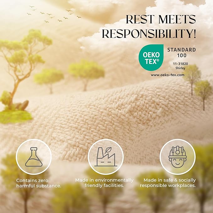 King Light Gray 100% Cotton | Lightweight | Breathable | Anti-Odor | Warm & Cozy | Perfect for Layering | Basket Weave Throw Blanket for Bed & Couch | Soft All-Season Bedding