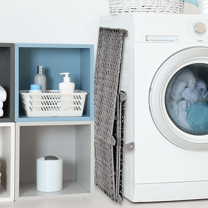 Wicker Storage Basket with Lid,Rattan Shelf Basket with Removable Liner Bag,160L Storage Bin,Storage Trunk with Heightened Feet,Storage Container for Wardrobe,Home Organizer