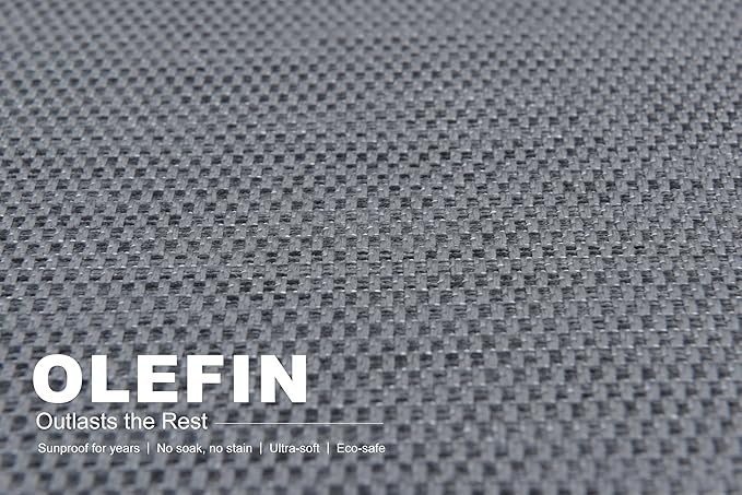 PURPLE LEAF 13 Pieces Outdoor Patio Dining Set Modern Extra Large Weather-Resistant Table and Aluminum Chairs Pillows Included for Outdoor Garden Grey