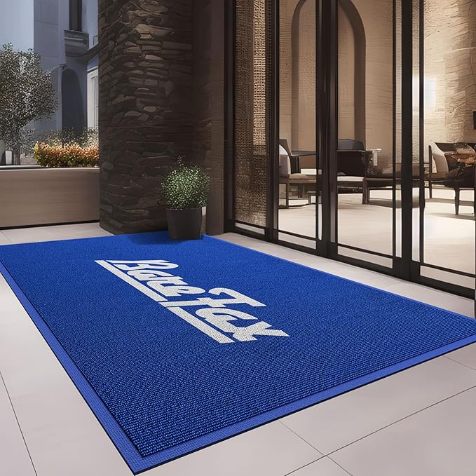 Custom Floor Mat Doormat Entryway Area Rug Welcome Carpet for Business Home Indoor/Outdoor Non Slip Washable Durable