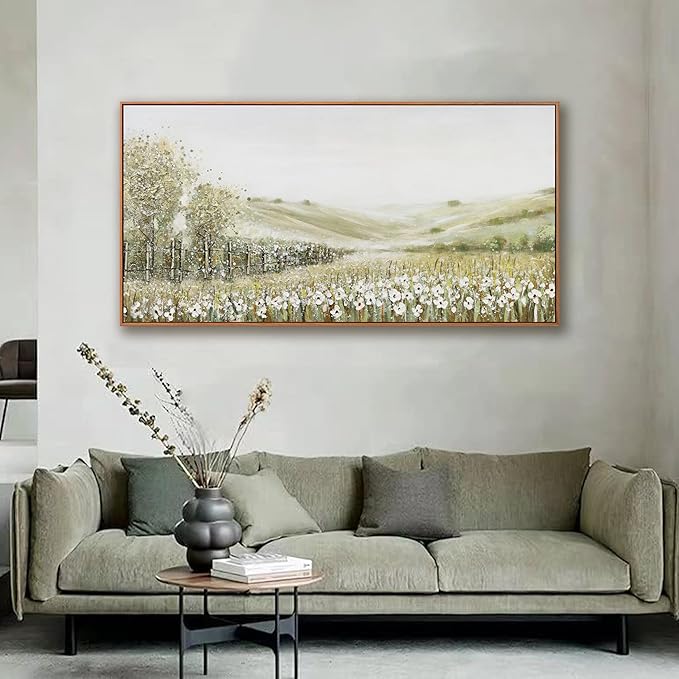 Canvas Wall Art Decor Home paintings Wall Art Prints Modern Framed Wall Decorations Natural Mountain Wilderness Landscape Artwork for Living Room Bedroom Kitchen Office Decor 24×48 inch