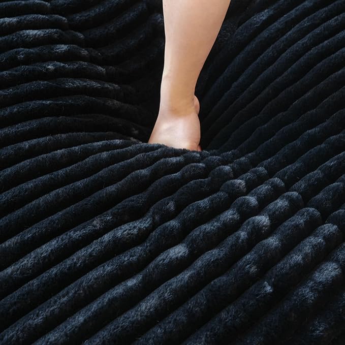 JACH 78.74" Love Seat Sectional Couches, Convertable Modular Sofa with Chaise Ottoman, Modern Deep Seat Couch, Sofa Covers Washable, Minimalist Plush Sofas for Living Room, Apartment, Black