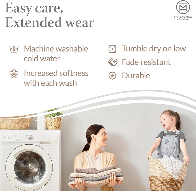 Threadmill Luxury Cotton Blankets for King Size Bed | All-Season Cozy 100% Cotton King Size Blanket | Herringbone Soft Fall Thermal Blanket fits California King Size Bed, 106x92 | Beige