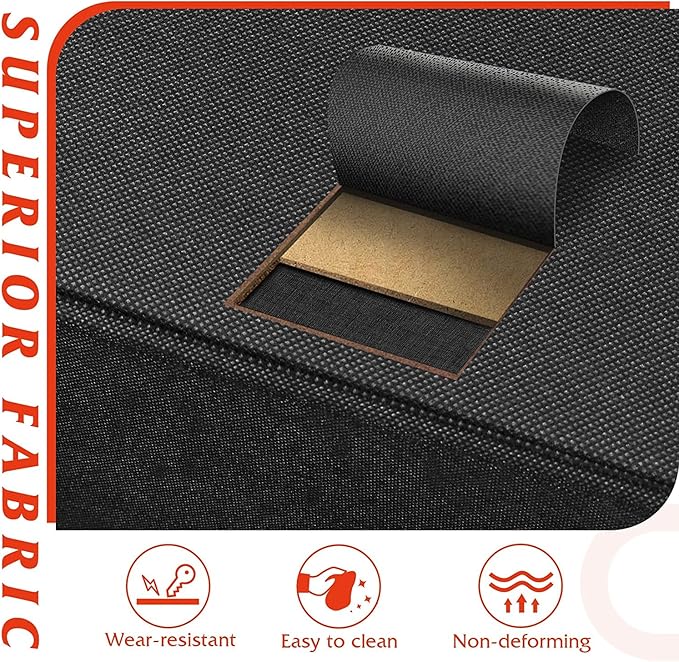 WLIVE Tall Black Dresser for Bedroom with 10 Drawers, Chest of Drawers, Dressers Bedroom Furniture, Storage Organizer Unit with Fabric Bins for Closet, Hallway, Living Room, Entryway