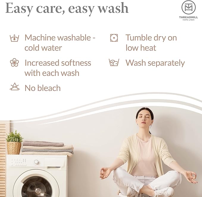 Threadmill Luxury Cotton Blankets for King Size Bed | All-Season Cozy 100% Cotton Blanket | Aster Jacquard Soft & Lightweight Coverlet fits California King Size Bed, 104x92 | Beige