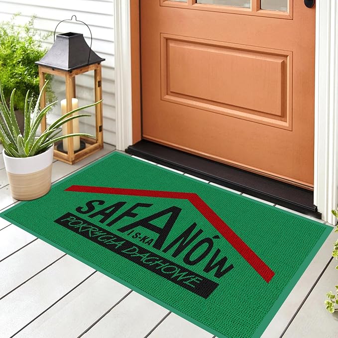 Custom Professional Area Rug with Any Logo Commercial Floor Entryway Door Mat Welcome Carpet for Business Home Indoor/Outdoor Non Slip Washable Durable