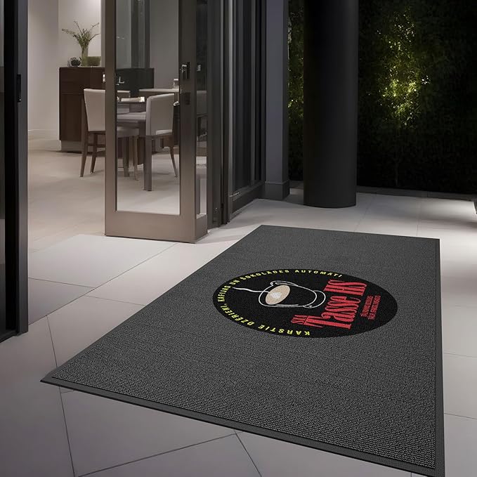 Custom Doormat Floor Mat Entryway Area Rug Welcome Carpet for Business Home Indoor/Outdoor Non Slip Washable Durable