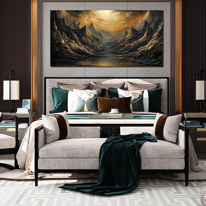 Nature Wall Art for Living Room Bedroom Office Large Mountain Canvas Pictures Landscape Wall Decoration 29x59 Modern Artwork