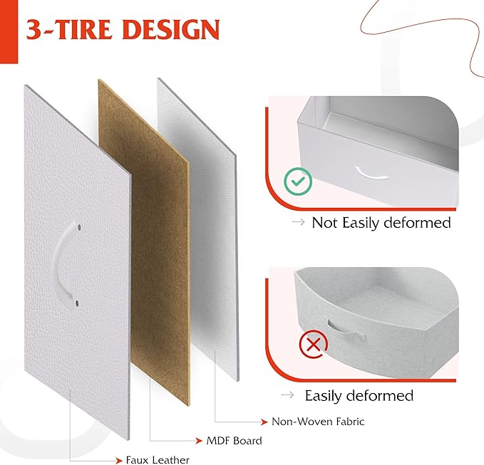 WLIVE Storage Organizer Unit with 13 Fabric Bins, Storage Drawers Organizer with Steel Frame, Tall Storage Tower Organizaton for Living Room, Hallway, Office, White