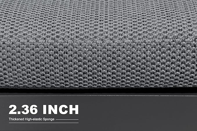 PURPLE LEAF 11 Pieces Patio Dining Set Outdoor Modern Conversation Set Rectangular Aluminum Dining Table and Chairs with Olefin Cushions Pillows for Garden Backyard Kitchen Grey