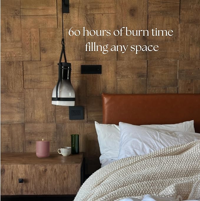 CAFTARI Luxury Aromatherapy Candle | Oudh, Cedarwood & Patchouli | 60 Hour Burn | Clean Coconut Soy Wax | Vegan, Gift-Ready Candle for Stress Relief, Home Spa Feel | Scent of Nirvana