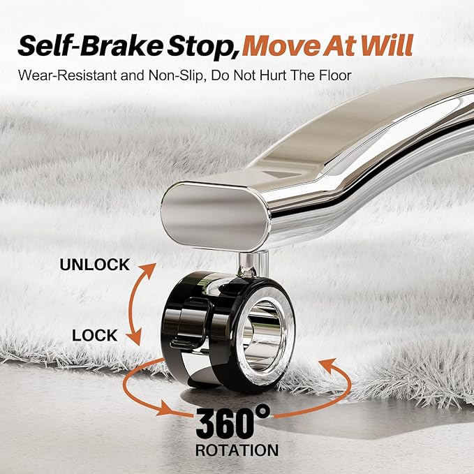 Heavy Duty Mobile TV Stand Easel Rolling TV Cart with Wheels for 65-110 Inch, Stainless Steel Portable Floor TV Stand on Wheels with Large Storage Pegboard Hold Up to 198 Lbs Max VESA 1200x600 mm (08)