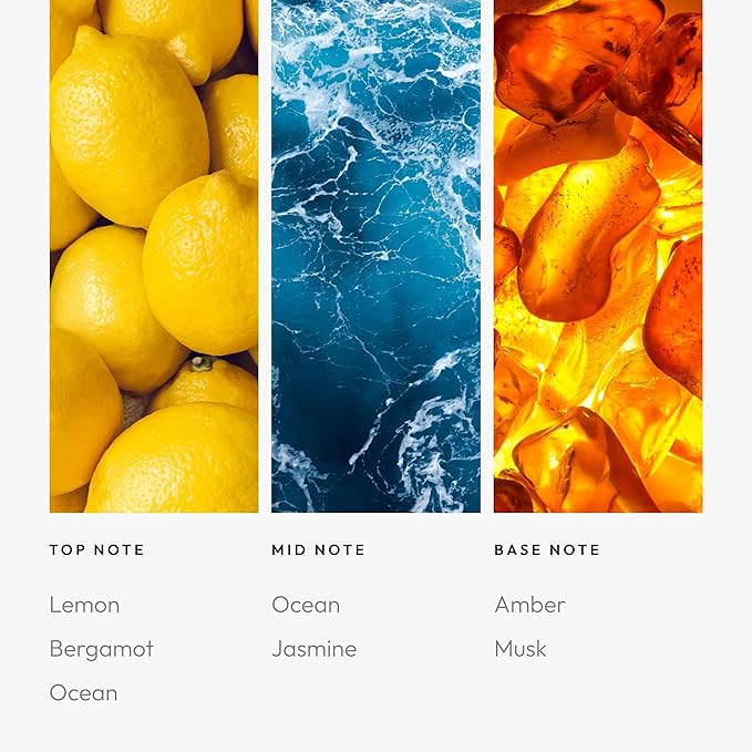 Aroma360 - Escapade Fragrance Oil Scent - Luxury Aromatherapy Scent Diffuser Oil - Hints of Lemon, Ocean, Bergamot, & Fragrant Jasmine - for Essential Oil Diffusers - for Home & Office - 50ML