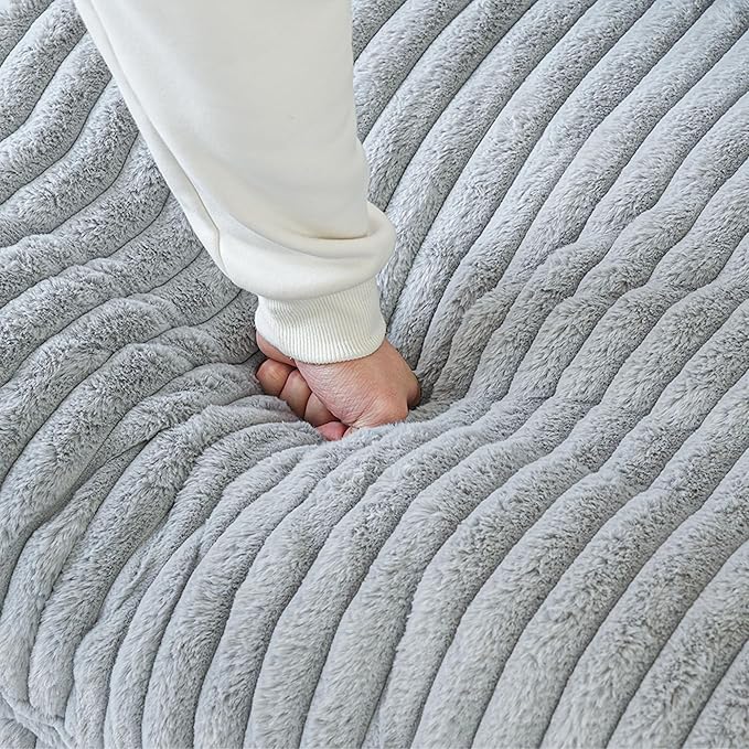 JACH 118" Sectional Couches, Convertable Modular Sofa for Living Room, Modern Deep Seat Couch, Sofa Covers Washable, Minimalist Plush Sofas for Living Room, Apartment, Light Grey