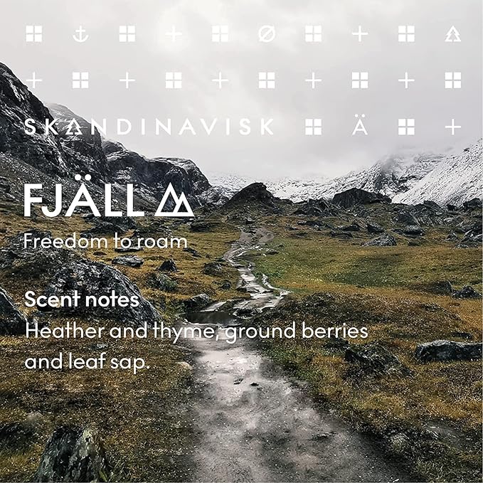 Skandinavisk FJÄLL 'Highland' Mini Scented Candle. Fragrance Notes: Heather and Thyme, Ground Berries and Leaf Sap. 2.3 oz.