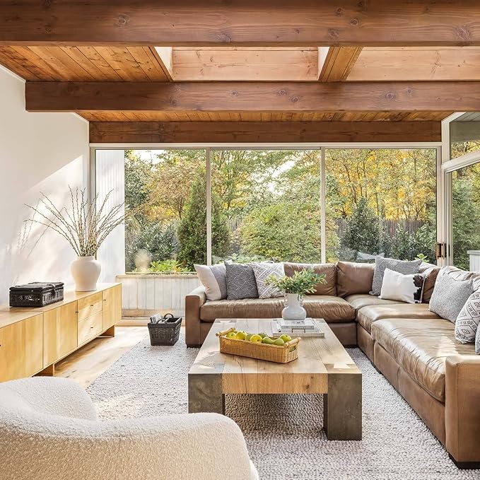 The Basket Lady Long Narrow Pole Handle Wicker Basket, Small, 17 in L x 5 in W x 5.25 in H, Sandstone