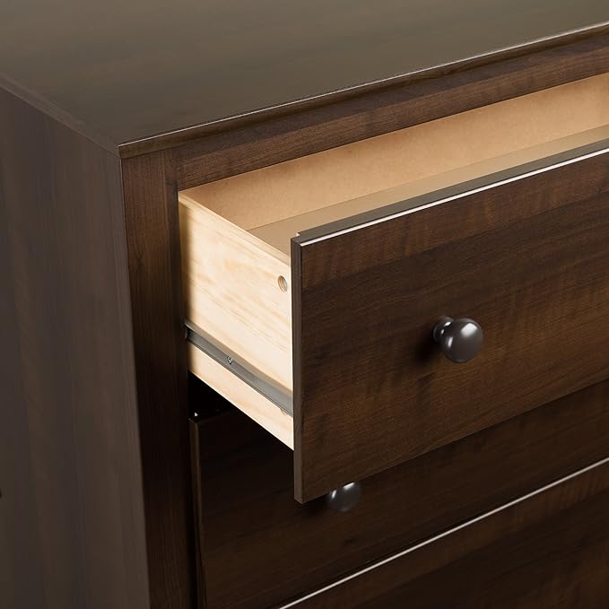Prepac Sonoma 2 Drawer Nightstand: Elegant Bedroom Furniture, Bedside Table with Open Shelf, 23.25"W x 16"D x 28"H, Espresso