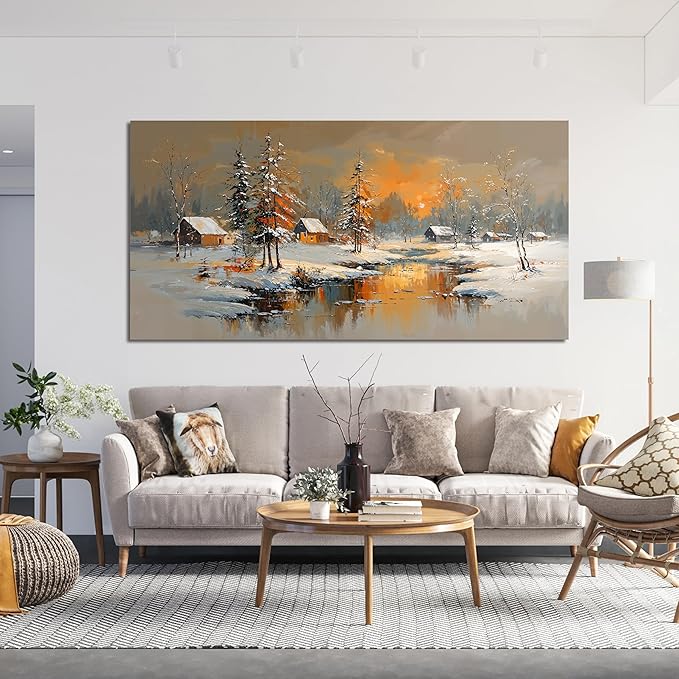 Canvas Wall Art Decor Modern Wall Art Pictures for Living Room Nature Coastal Wall Art Prints Large Landscape Wall Art Decorations Artwork for Walls Canvas Art Wall Decor Home Office Decor 24" X 48"