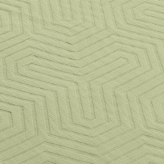 Threadmill Luxury Cotton Blankets for Queen Size Bed | All-Season 100% Cotton Queen Size Blanket | Aster Cozy Lightweight, Soft Breathable Coverlet fits Full Size Bed, 90x92 | Sage Green
