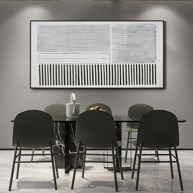 KUPTEU Canvas Oversized Wall Art Decor Large Wall Art For Living Room Abstract Canvas Art Wall Decor Artwork For Walls Framed Black and White Wall Art Prints Modern Bedroom Office Decor 29" x 58"