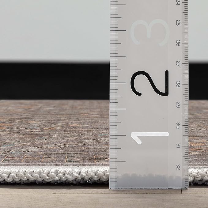 Well Woven Custom Size Hallway Stair Runner - Choose Your Length - Anya Flatweave Tribal Oriental Grey 31 Inches Wide x 12 Feet Long Runner (31" x 12')