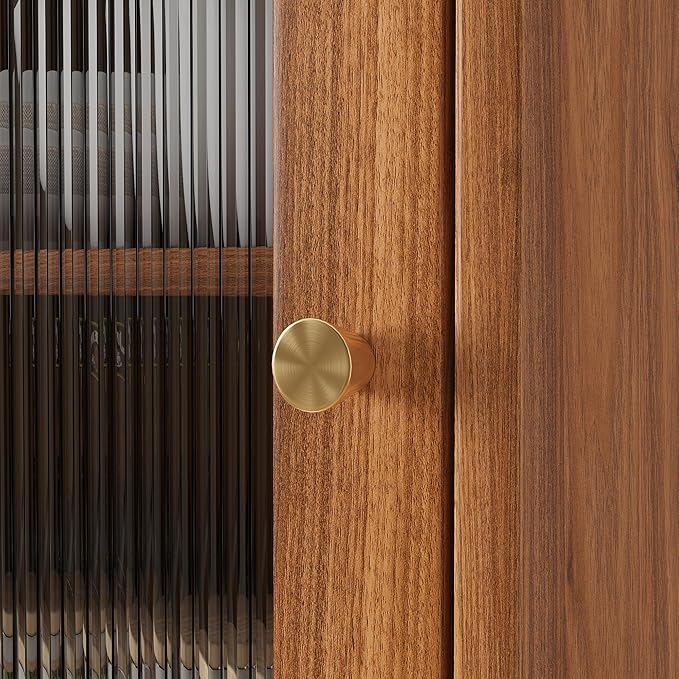 Tall Bathroom Storage Cabinet with 1 Drawer and 2 Doors - Modern Bath Organizer, Slim Freestanding Storage for Bathroom Essentials (11.8 Inches Wide), Brown