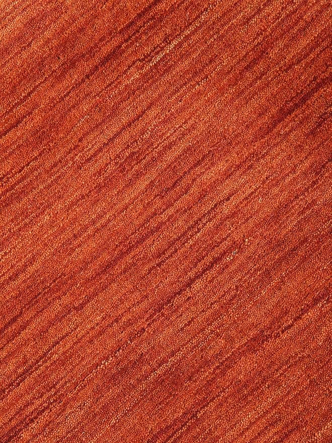 Hand Knotted Loom Wool ECO-Friendly Area Rugs - 2'6"x8', Runner, Light Red Color, Solid Plain Design, High Pile Handmade Anti Skid Area Rugs for Living Room, Bed Room (L00111)